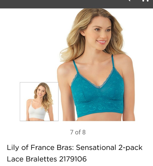 NWT Set of 2 Lily of France Bralettes size XL - Picture 5 of 8